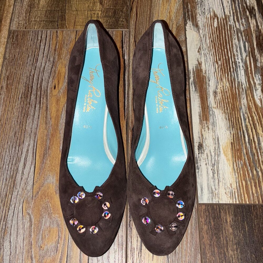 Thierry Robotin Brown Suede Shoes